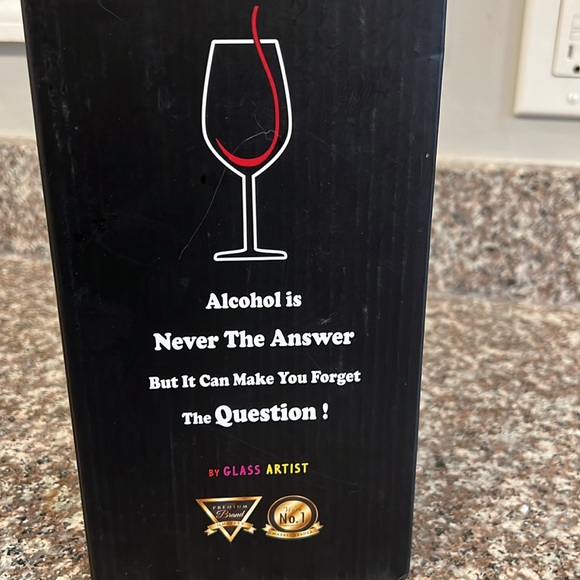 Fuel Your Wine Glass funny glass Gift Idea - Picture 3 of 3